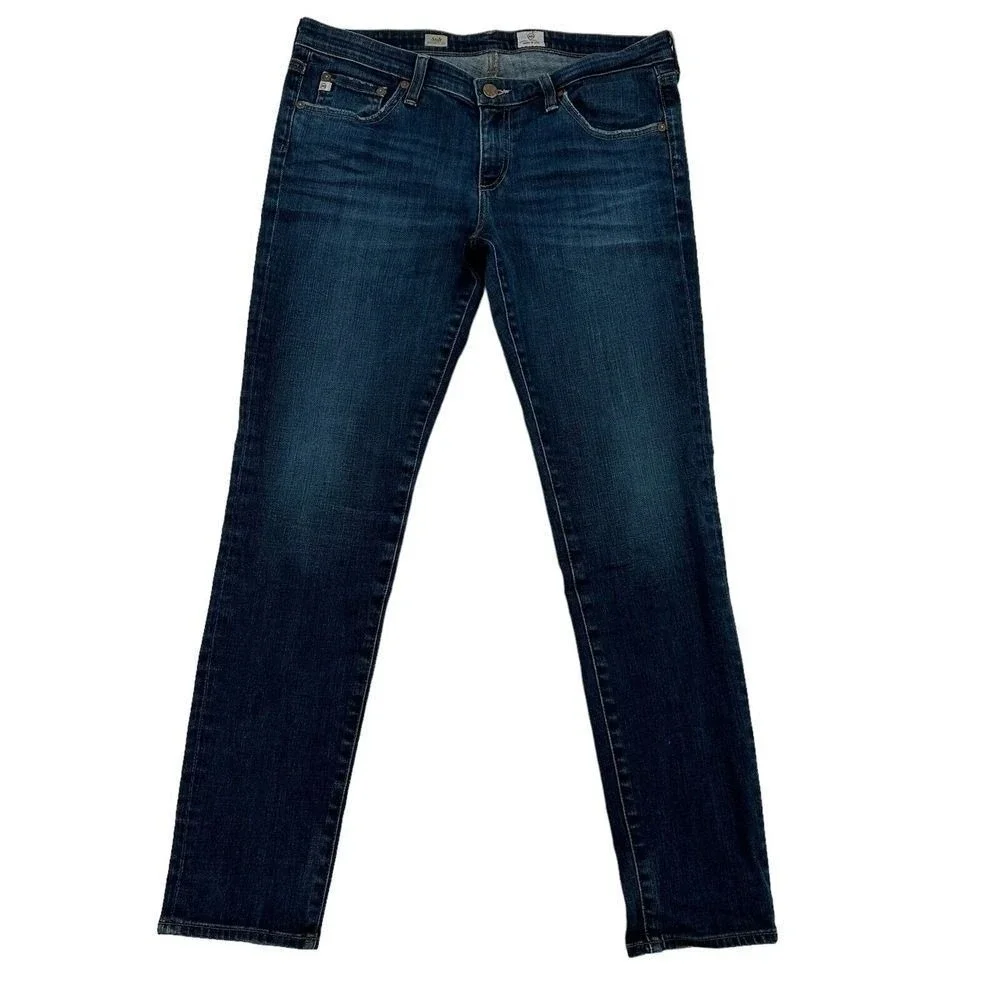 AG Adriano Goldschmied 31R Stilt Cigarette Leg Y2K Jeans Dark Wash  Made in USA